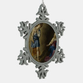 メリー、Veldeの告知 スノーフレークピューターオーナメント (左)