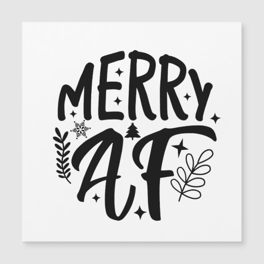 メリーAF楽しいクリスマススノーフレークXmas (正面)