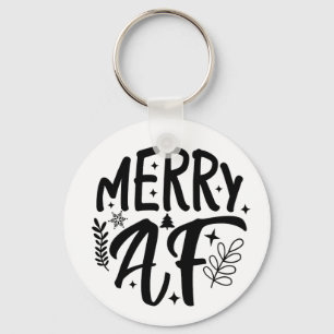 メリーAF楽しいクリスマススノーフレークXmas キーホルダー