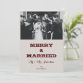 メリーAnd 結婚した Photo Holiday Card シーズンカード (スタンド正面)