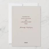 メリーAnd 結婚した Photo Holiday Card シーズンカード (裏面)