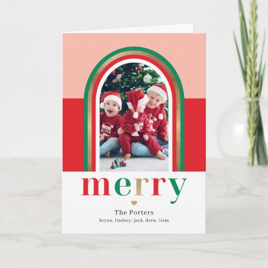 メリーArch Christmasフォトカード シーズンカード (正面)