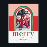メリーArch Christmas Photo Cardはがき シーズンポストカード<br><div class="desc">こ祝ことベリモダンーベリスタイリッシュースウィートからのカードでシーズン。私たちのウェブサイトを参照してください：学www.berryberrysweet.com私たちについてと私たちが提供する何を提供する。マッチ商品やデザインオプションは当店で利用可能。デザイン色はカスタマイズ!クリックカスタマイズ更にデザインの色を変更。</div>