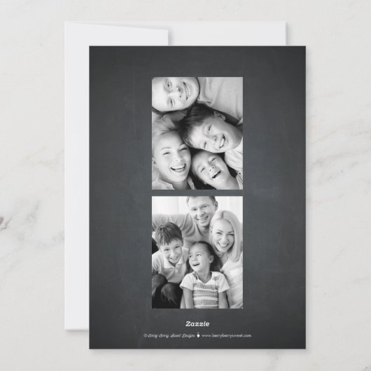 メリーBright Chalkboardクリスマスカード シーズンカード (裏面)