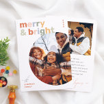 メリーBright Christmasカラフル Photo Budget<br><div class="desc">この「明るい」クリスマスの写真バジェットカードを使用して鮮やかメリー、休日の挨拶に色と喜びのスプラッシュをもたらす。フロントははっきりしたサンセリフのレタリングを可愛いパステルの色合いで、おもしろい、パーソナルtouchを追加する丸い家族写真を備えている。円形の写真はツイストよくはしゃぐを追加し、あなたの家族のポートレートを際立たせる。年は右上書角に垂直に表示され、家名は下に表示され離れて、手書きの台本とセリースの大文字を組み合わせてはっきりした見た目を見る。カードの背面は、手書きスタイルのスクリプトフォントで署名されたカスタムクリスマスメッセージとペアの第2の矩形の写真を含む。休日のモダン挨拶にシンプル対するA、カラフル、およびアプローチ。Zazzleの予算選択の一部として、このシートは標準的なカー来ドサイズではない。このデザインを標準カードで取得するには、コレクション内で見つけるか、Zazzle Make Machineを使用して希望の製品に転送する。このページにリンクされているコレクションを表示してクリスマスアイテムに一致させるか、弊社のストアを参照してホリデーカードを追加。</div>
