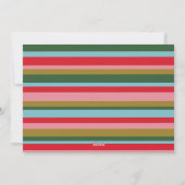 メリーBright Christmasカラフル Photo Navy blue シーズンカード (裏面)