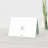 メリーBright Christmasモダン Bauble写真実在 箔シーズンカード (裏面)