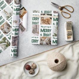 🎄 & メリーBright Christmas 🎁フォトカスタムページ ラッピングペーパー