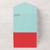 メリーBright Christmas 3つ折カード オールインワン招待状 (外側)