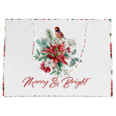 メリーBright Christmas Botanicalの花 ラージペーパーバッグ (正面)