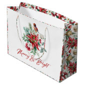 メリーBright Christmas Botanicalの花 ラージペーパーバッグ (裏面アングル)