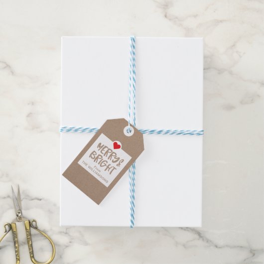 メリーBright Christmas Calendarカウントダウン ギフトタグ (より糸付き)