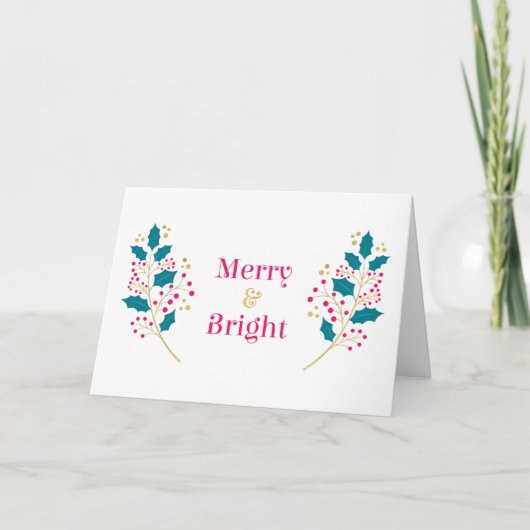 メリーBright Christmas, Holiday Greeting Card シーズンカード (正面)