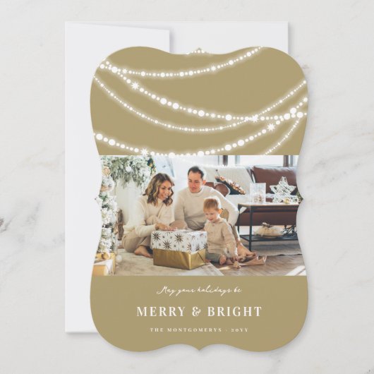 メリーBright Christmas Lightsの写きらめく真 シーズンカード (正面)