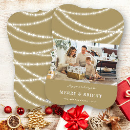 メリーBright Christmas Lightsの写きらめく真 シーズンカード