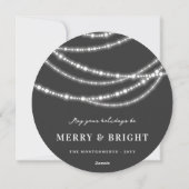 メリーBright Christmas Lightsの写きらめく真 シーズンカード (裏面)