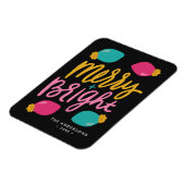 メリーBright Christmas Lights非写真ホリデー マグネット (左側)