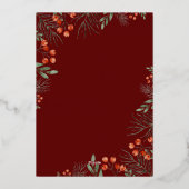 メリーBright Christmas Photo Collageフローラ 箔シーズンカード (裏面)