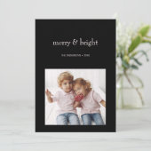 メリーBright Christmas Pink and Black Photo シーズンカード (スタンド正面)