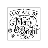 メリーBright Christmas Scrapbook Rubber Stamp ラバースタンプ (インプリント)