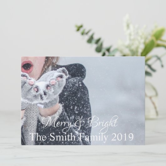 メリーBright Customizable 案内状 (スタンド正面)