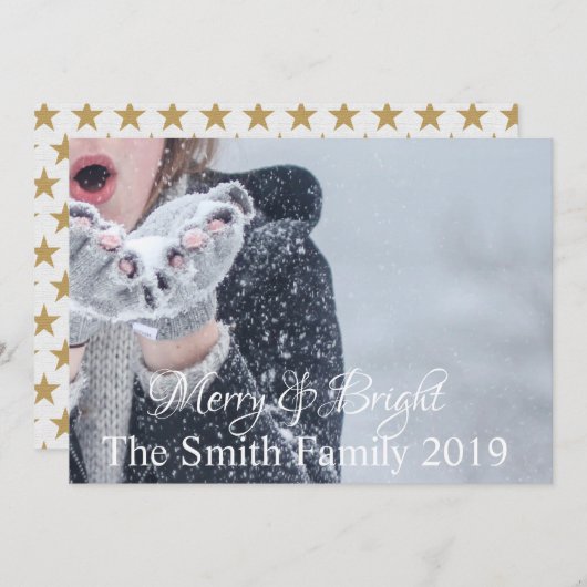 メリーBright Customizable 案内状 (正面/裏面)