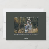 メリーBright Family素朴 Christmas写真 シーズンカード (裏面)