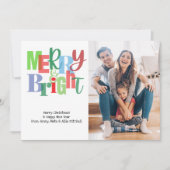 メリーBright Family Photoクリスマス シーズンカード (正面)