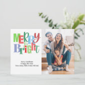メリーBright Family Photoクリスマス シーズンカード (スタンド正面)