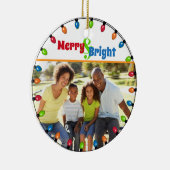 メリーBright Family Photo Christmas Light セラミックオーナメント (右)