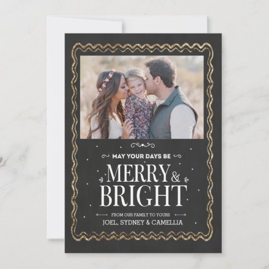 メリーBright Holiday Photo Card シーズンカード (正面)