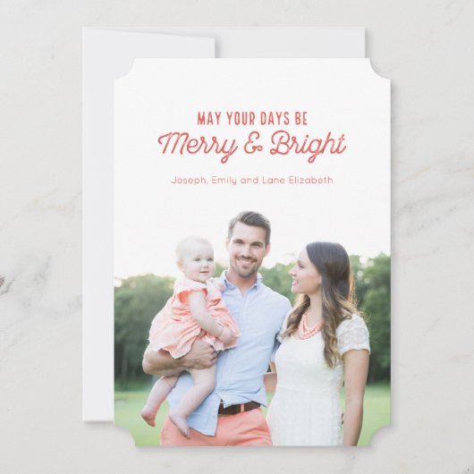 メリーBright Holiday Photo Card シーズンカード (正面)