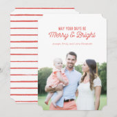 メリーBright Holiday Photo Card シーズンカード (正面/裏面)