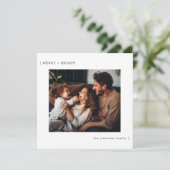 メリーBright Minimalist Family Christmas Photo シーズンカード (スタンド正面)