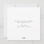 メリーBright Minimalist Family Christmas Photo シーズンカード (裏面)