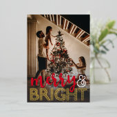 メリーBRIGHT Overlayクリスマスフォト 箔シーズンカード (立ち正面)