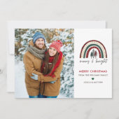 メリーBright Photoモダン Christmas Card シーズンカード (正面)