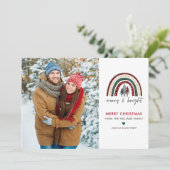 メリーBright Photoモダン Christmas Card シーズンカード (スタンド正面)