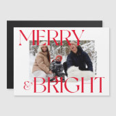 メリーBright Photo Christmas磁気カード (正面/裏面)