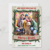 メリーBright Photo Christmas Card Garland Light シーズンカード (正面)