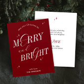 メリーBright Redスクリプエレガントトモダンス シーズンカード