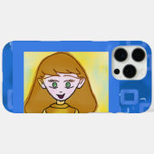 メリーCartoon Blue Geometric iPhone / iPadケース Case-Mate iPhoneケース (裏面 (横))