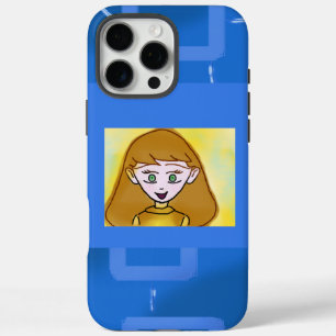 メリーCartoon Blue Geometric iPhone / iPadケース 16 Pro Maxケース