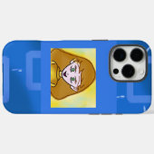 メリーCartoon Blue Geometric iPhone / iPadケース Case-Mate iPhoneケース (裏面 (横))