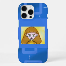 メリーCartoon Blue Geometric Phoneケース iPhone 16 Pro Maxケース