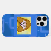 メリーCartoon Blue Geometric Phoneケース iPhoneケース (裏面横)