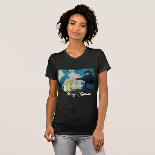 メリーCassatt -船遊びのパーティー Tシャツ (正面フル)