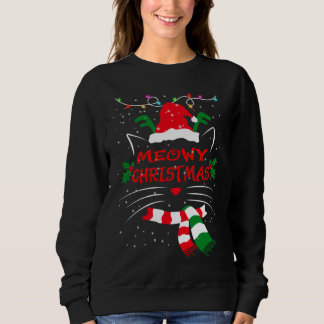 メリーCATMAS、かわいい猫クリスマスプレゼント、Catmasプレゼント スウェットシャツ