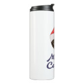 メリーCatmas,クリスマスキャットサンタハット招待状 タンブラー (回転左)