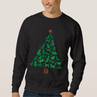 メリーCatmas Cat Christmas Tree, Meowy Catmas スウェットシャツ